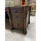 Mid 20th Century Wooden Desk with Desk Leathering - The White Barn Antiques