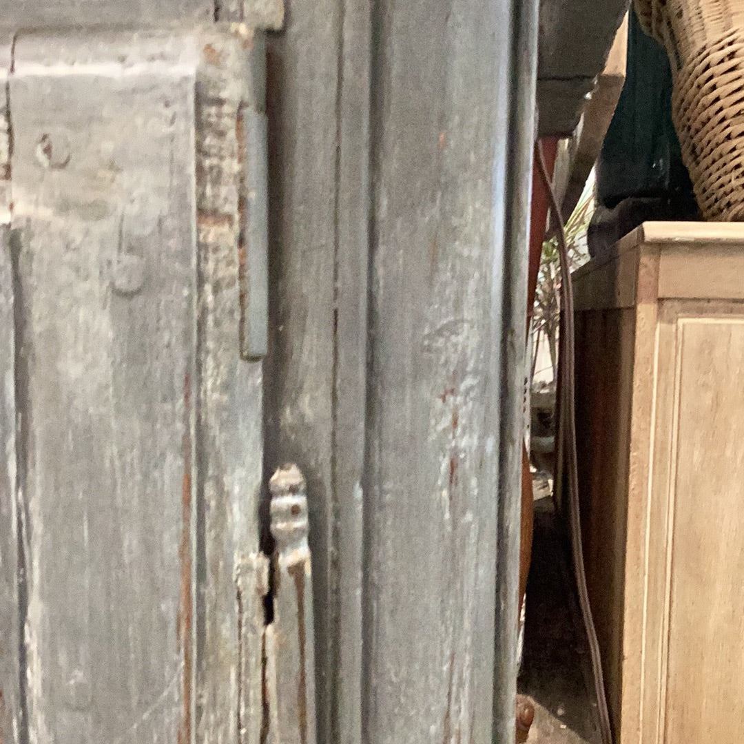 French Grey Cabinet - The White Barn Antiques