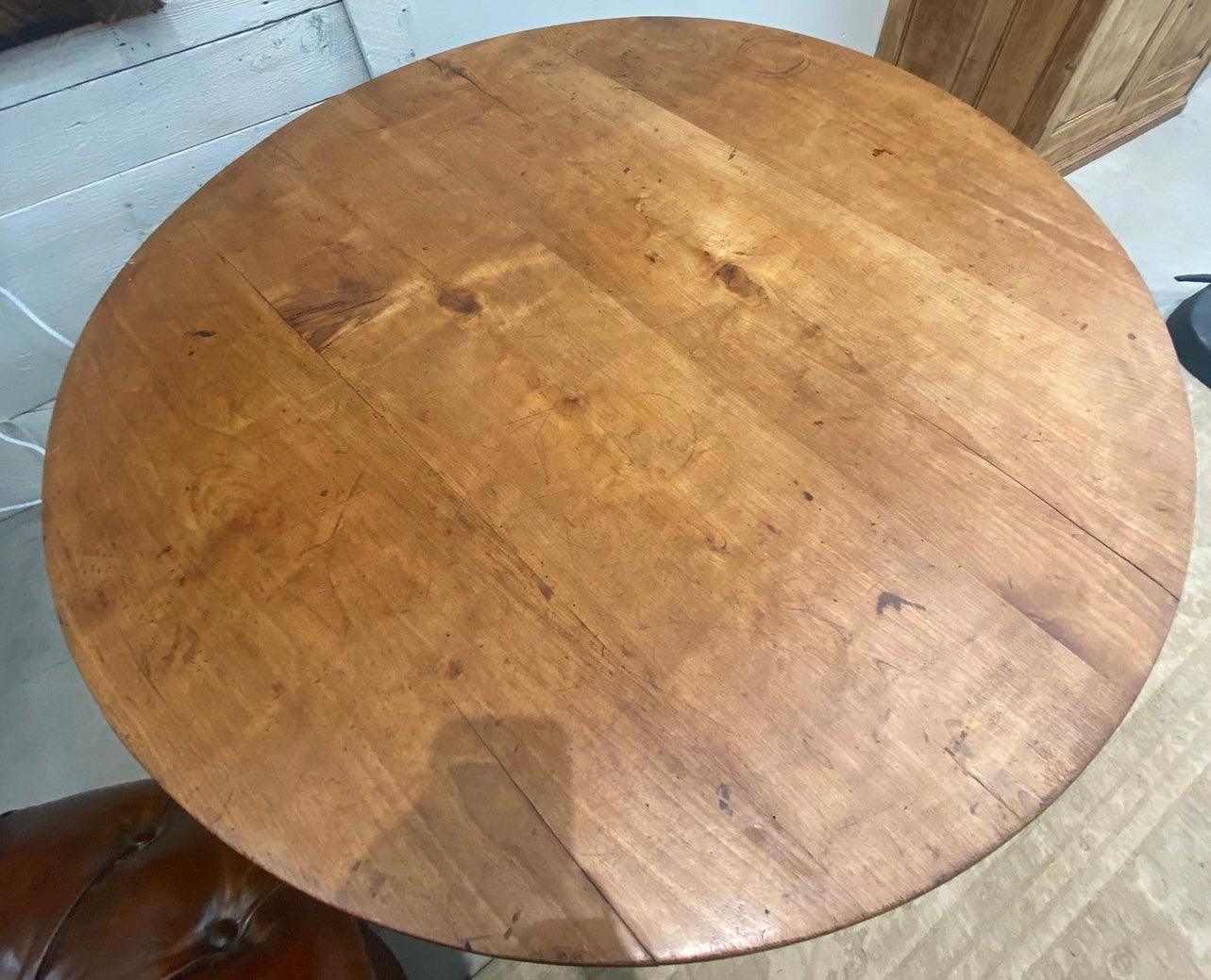 Vendage Table with Carved Detail - The White Barn Antiques