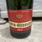 Mid-Century Modern Oversized Piper-Heidsieck Glass Champagne Bottle - The White Barn Antiques