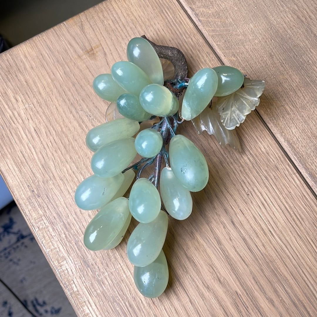 Glass Grapes - Mid-Century 1950 - The White Barn Antiques