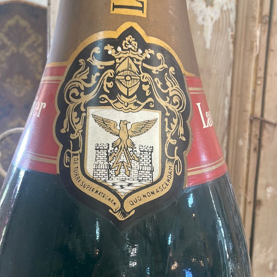 Large Laurent Perrier Champagne Advertising Bottle - The White Barn Antiques