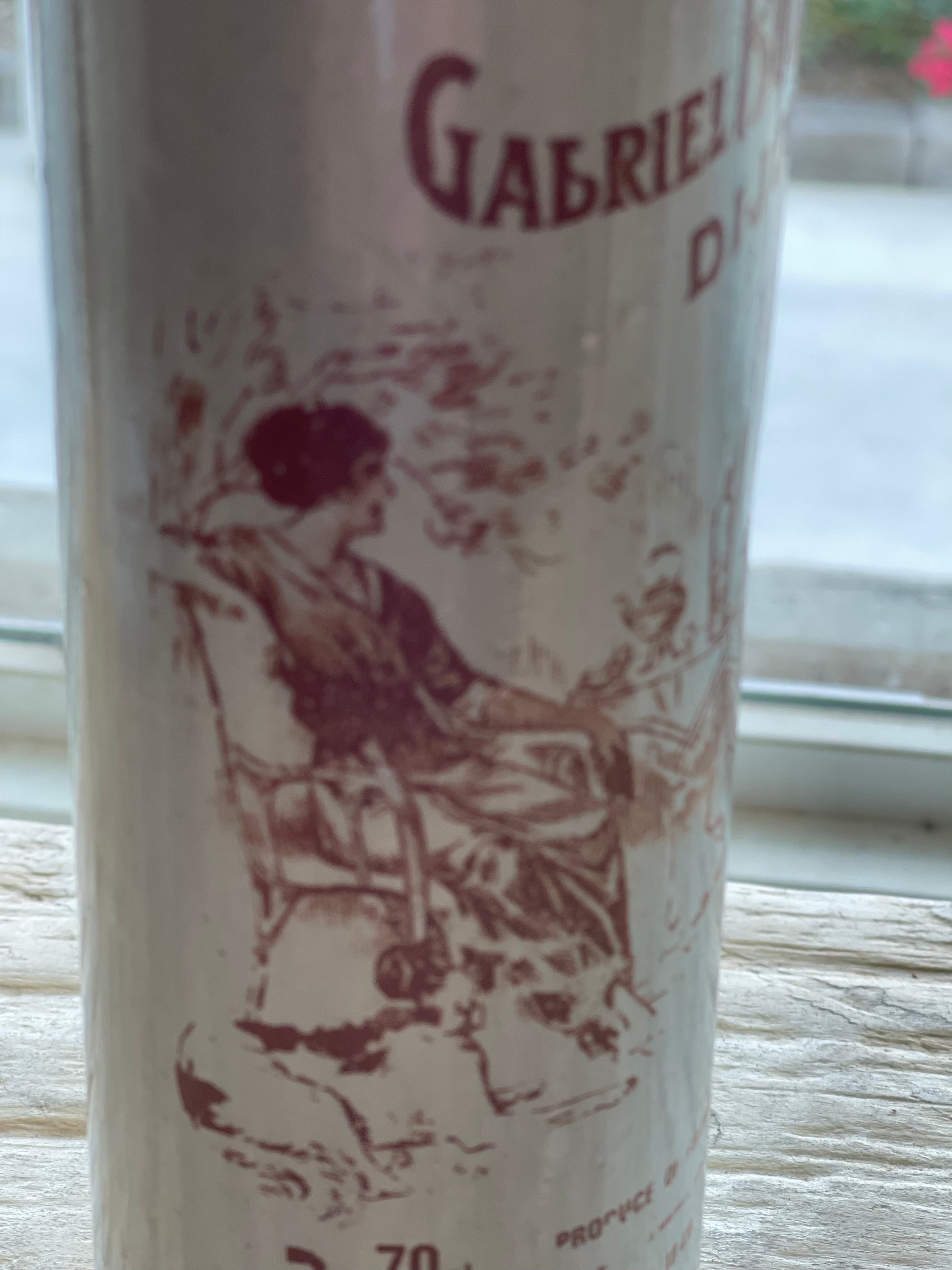 Vintage Mid 20th Century French Stoneware Prunelle De Bourgogne Liquor Bottle - The White Barn Antiques
