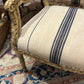 French Striped 1800s Chairs - The White Barn Antiques