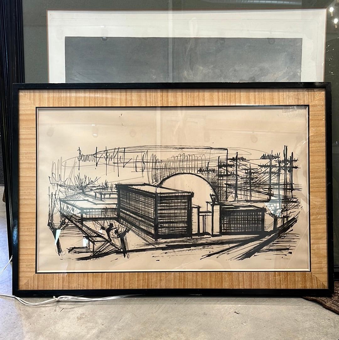 French Lithograph - Bernard Buffet c.1960 - The White Barn Antiques