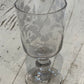 French Souvenir Event Glass with Etched Flowers - The White Barn Antiques