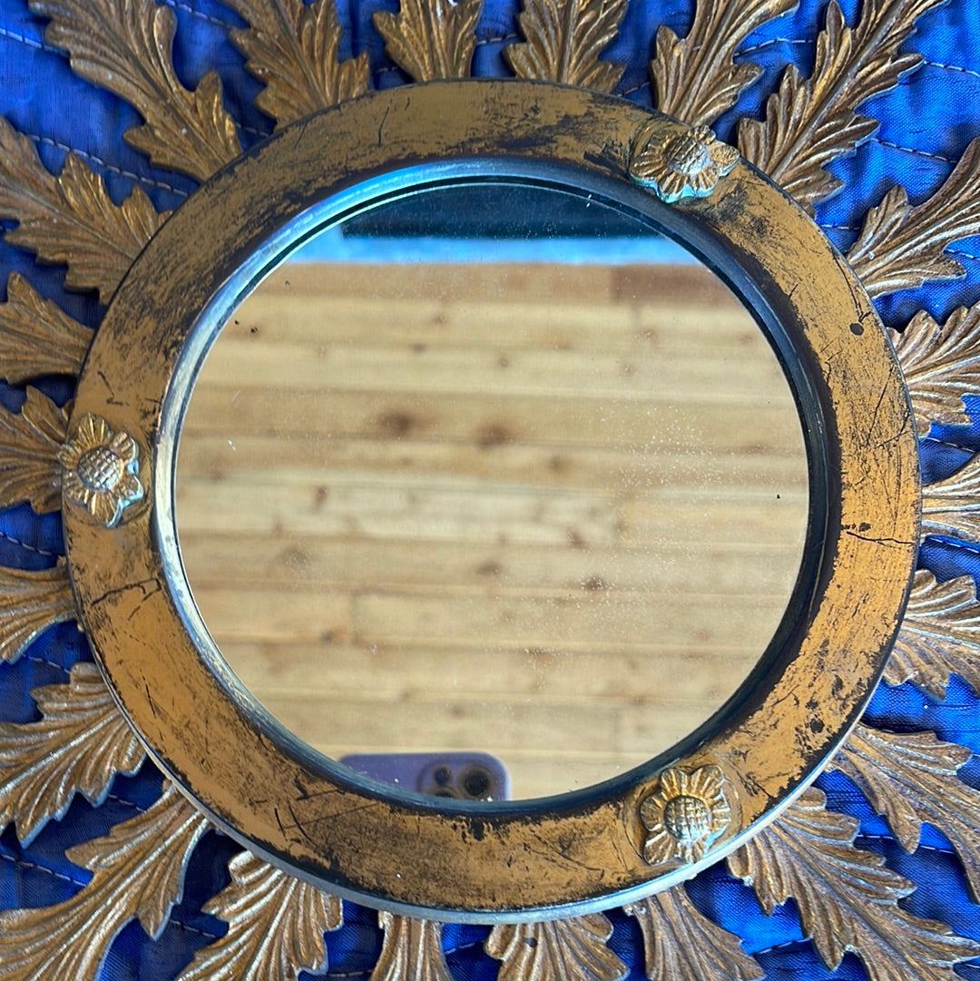 Metal Spanish Sunburst Mirror SB08 - The White Barn Antiques