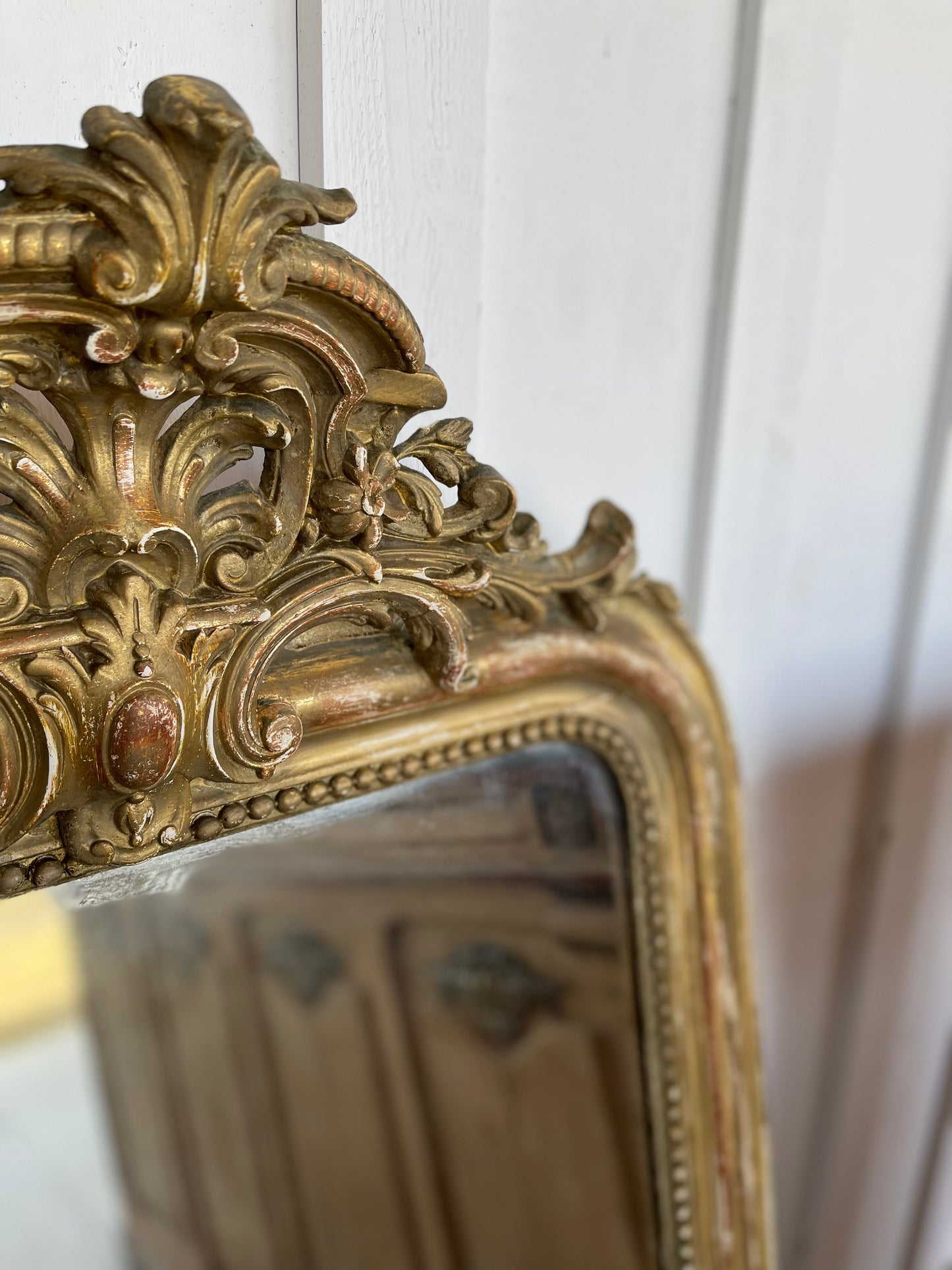 Large Gold Mirror 1900 - The White Barn Antiques