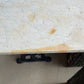 Marble Top Bistro Table - White Top Black Base - The White Barn Antiques
