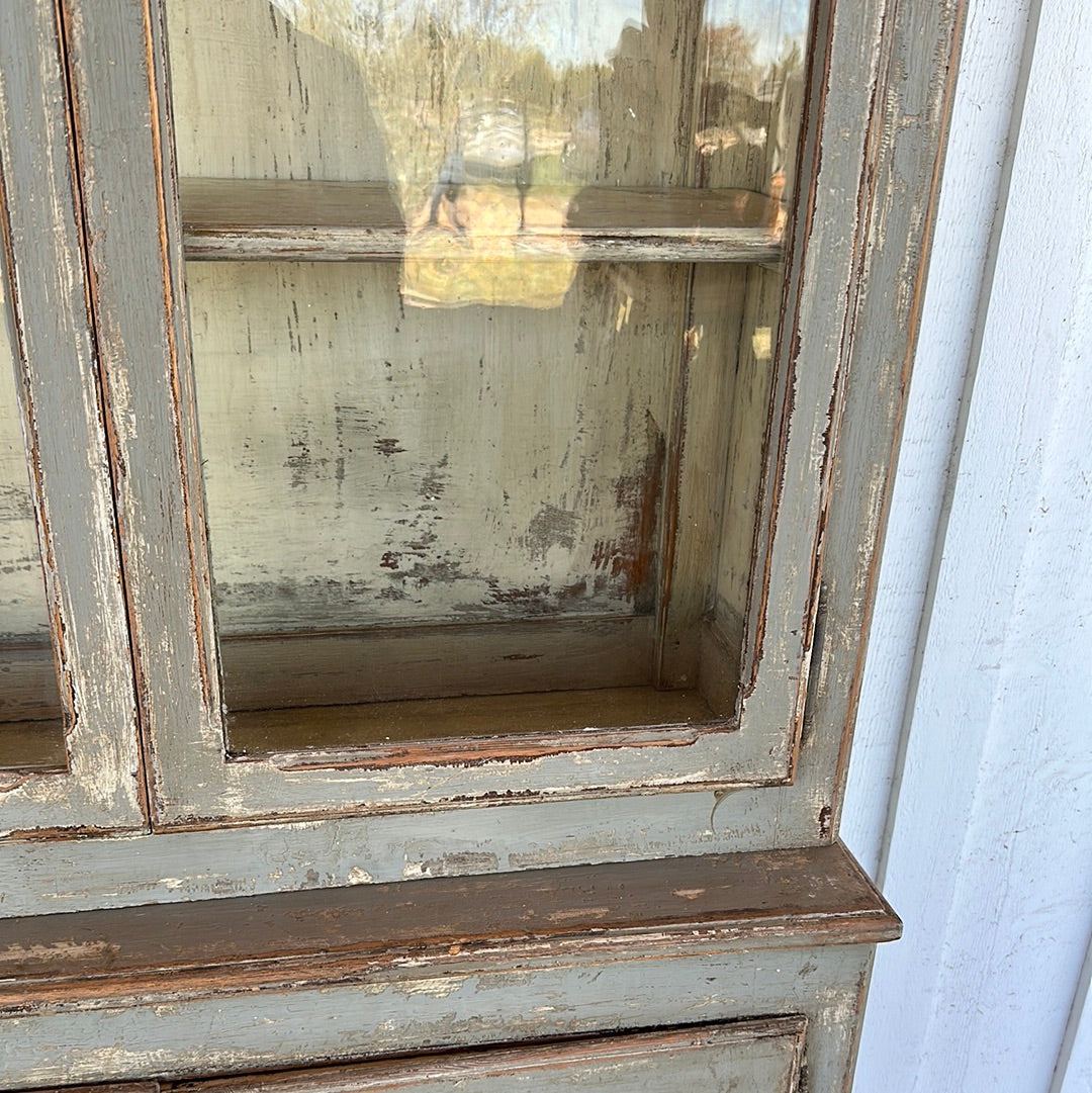 French Four Door Bistro Cabinet - The White Barn Antiques