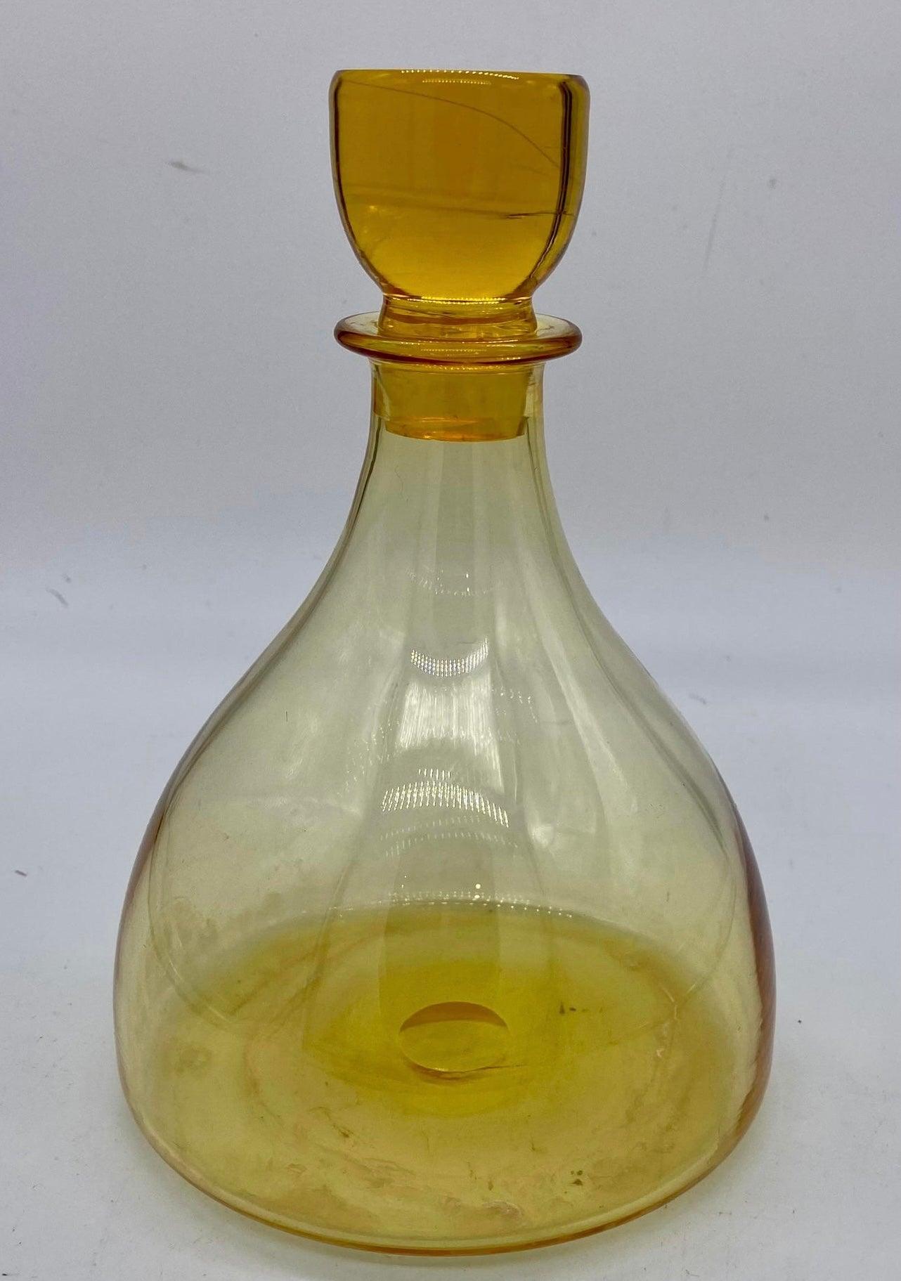 Whitefriars Decanter with Lid - The White Barn Antiques