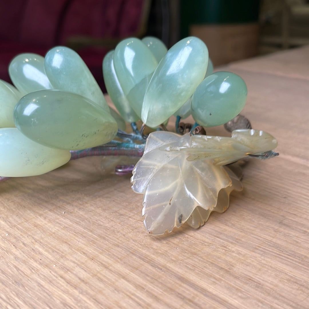 Glass Grapes - Mid-Century 1950 - The White Barn Antiques