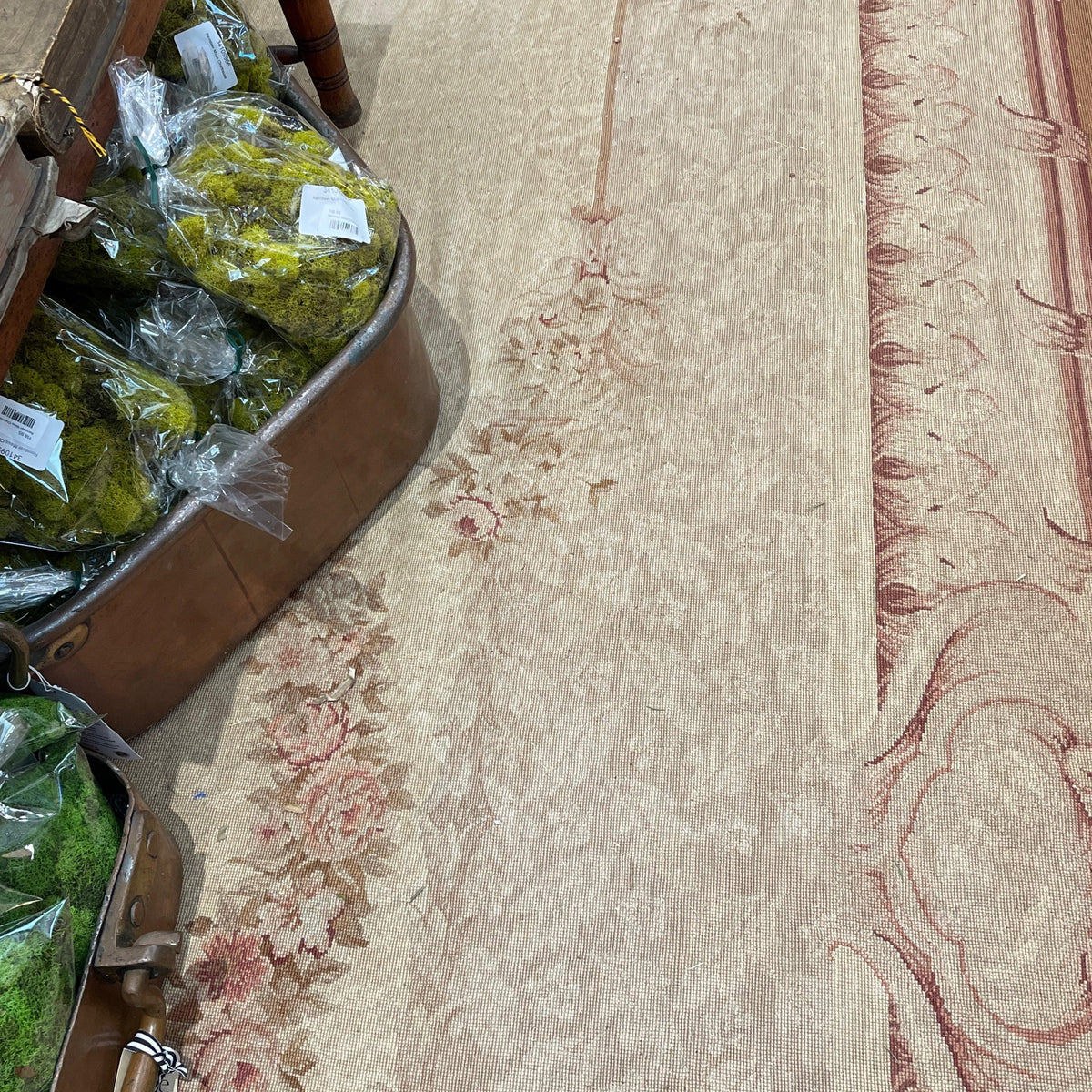 Havisham Chic Brown Red Rug - The White Barn Antiques