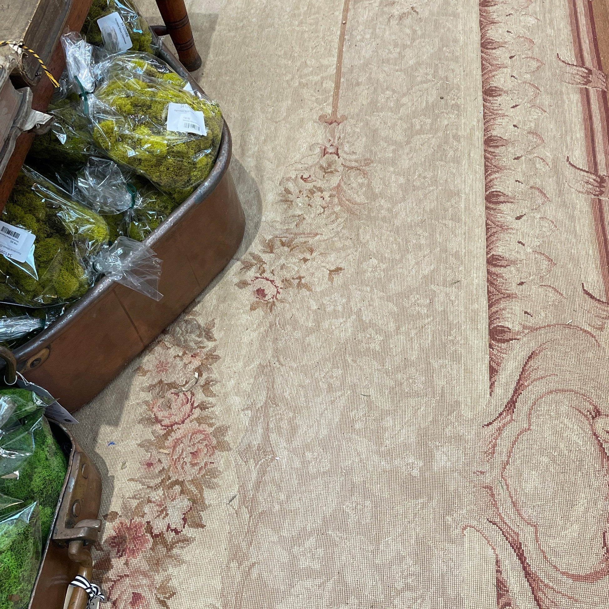 Havisham Chic Brown Red Rug - The White Barn Antiques