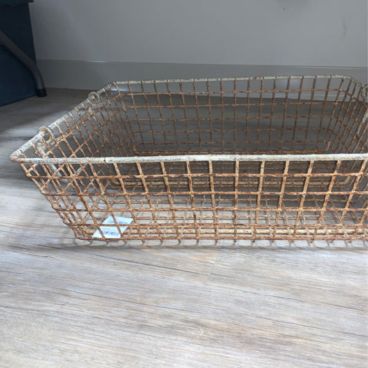 French Oyster Basket - The White Barn Antiques