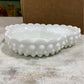 Fenton Hobnail 3 Part relish dish - The White Barn Antiques