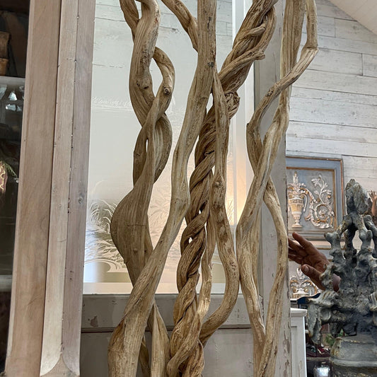 Large Raw Sticks on Metal Stand - The White Barn Antiques