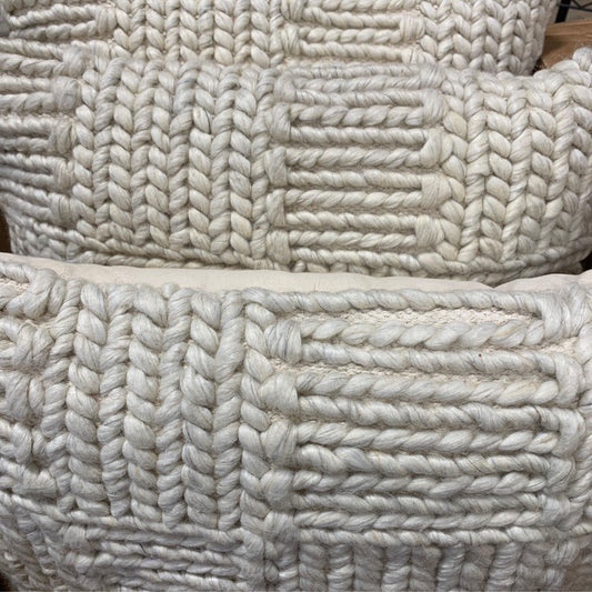 Square Knit Pillow - The White Barn Antiques