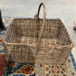 Basket Large Square with Handle - The White Barn Antiques