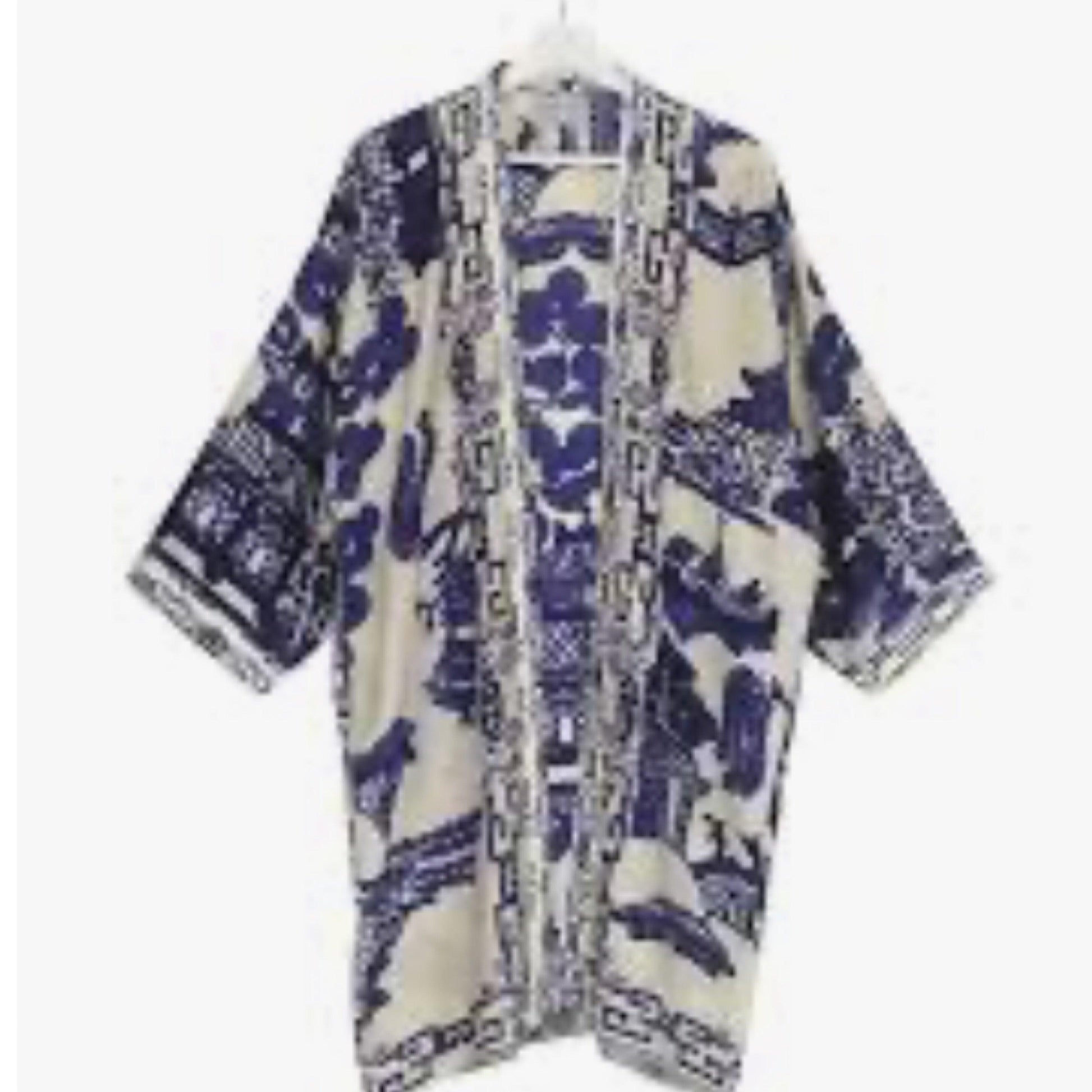 Blue Willow Cardigan - The White Barn Antiques