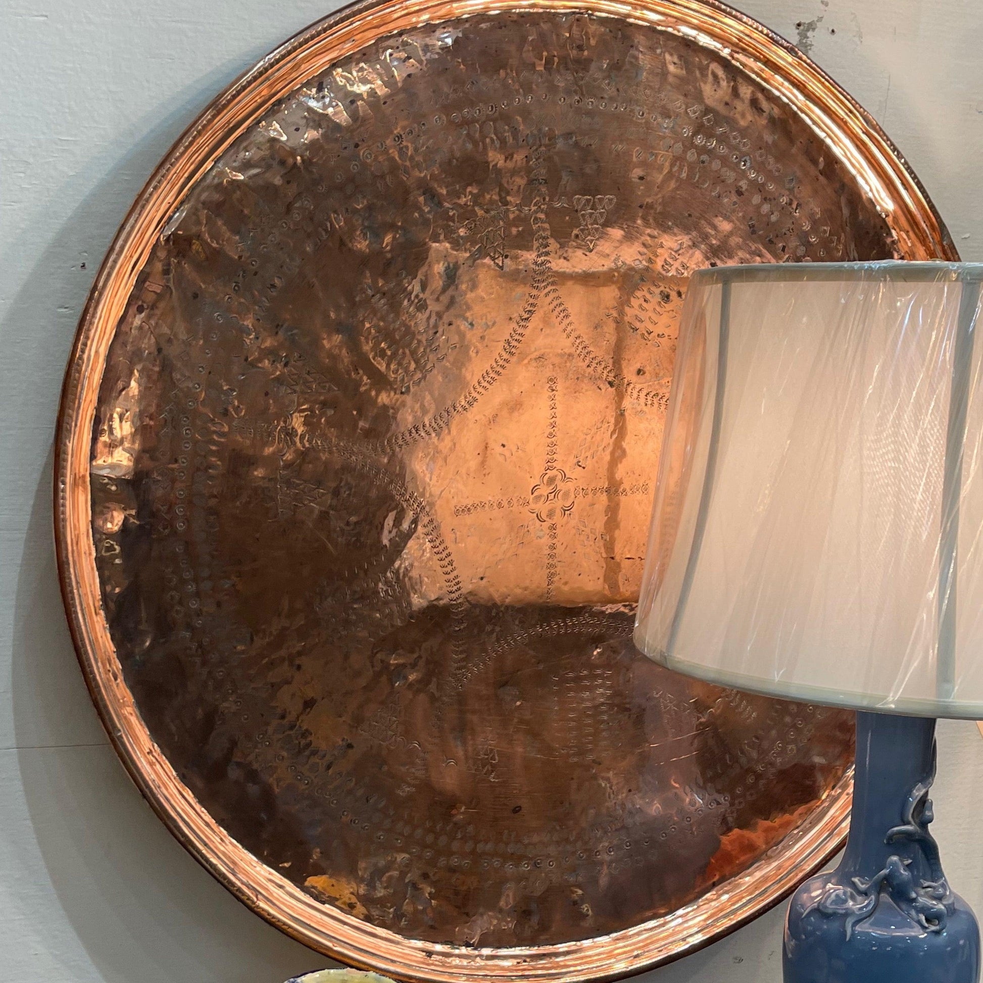 Large Copper Wall Decor or Tray - The White Barn Antiques